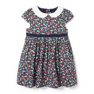 Janie and Jack Floral Collared Dress + Headband